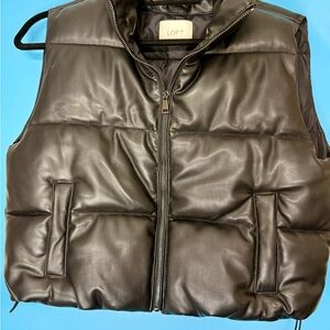 LOFT Women's Black Puffer Vest